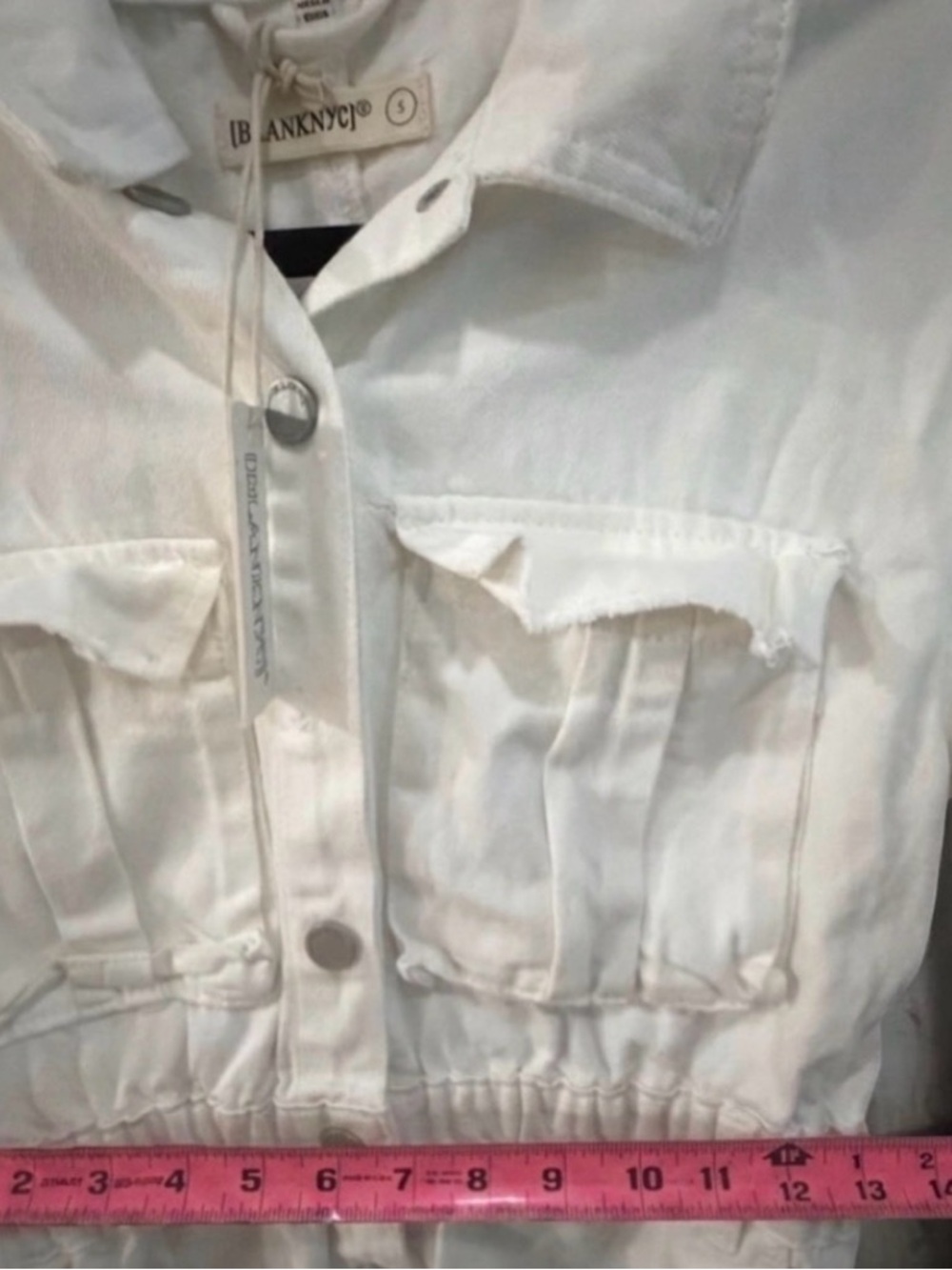 Blank NYC White Utility Short-Sleeve Romper - Picture 13 of 15